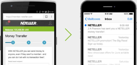 Make online transfers in a few seconds with Neteller